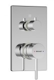 Смеситель встраиваемый в стену Bravat Arc (3-функц) — 