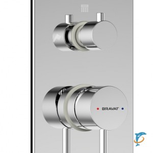 Смеситель встраиваемый в стену Bravat Arc (3-функц)  (P69193C-ENG)