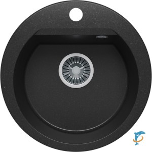 Мойка кухонная Polygran ATOL-460 Чёрный  (678897)