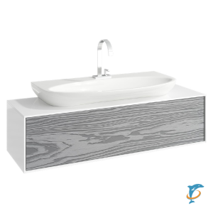 Тумба с раковиной Aqwella 5 Stars Genesis 120 подвесная серый  (GEN0112MG+Esc.09.04.D)