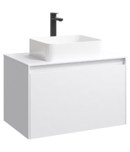 Тумба с раковиной Aqwella 5 Stars Mobi 80 подвесная белый (раковина Олимпия 560) — 