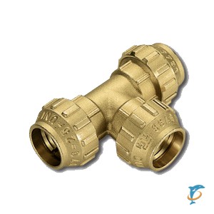 Тройник Tiemme 20х20х20 серии 3467CR  (3400033(3467G202020CR))
