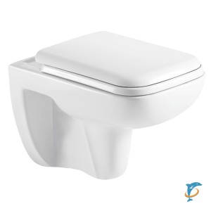 Унитаз подвесной Azario Pavia 550х350х375 безободковый, с сидением микролифт (AZ-2005) (AZ-2005)