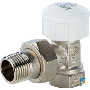 Термостатический вентиль угловой Stout 1/2  (SVT-0002-000015)