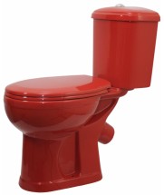 Унитаз - компакт Оскольская керамика ДОРА красный — 