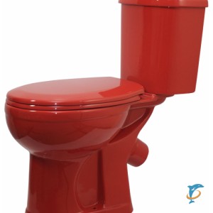 Унитаз - компакт Оскольская керамика ДОРА красный  (7465)