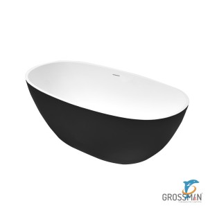 Акриловая ванна отдельно стоящая GROSSMAN Black Classic (150x78x58) (GR-2403MB)