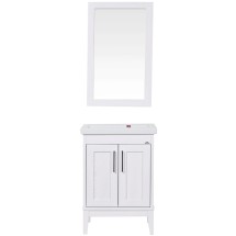 Комплект мебели ValenHouse Эйвори 60 без пенала, белый, фурнитура хром — 