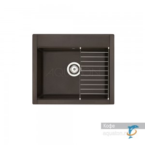 Мойка для кухни из литого мрамора Aquaton Делия 60 прямоугольная кофе 1A715232LD280  (1A715232LD280)
