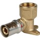 Stout Угольник настенный с креплением короткий 1/2"х16 для металлопластиковых труб прессовой  (SFP-0018-001216)