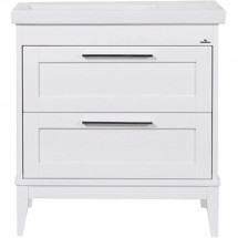 Тумба для комплекта ValenHouse Эйвори 80 белый, фурнитура хром — 