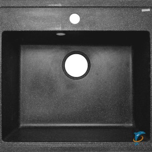 Кухонная мойка AZARIO Litos 570x505x200 искусственный мрамор, цвет Черный (CS00078325)  (CS00078325)