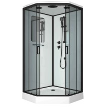 Душевая кабина Niagara Premium NG-6902-01D BLACK (100х100х220) ,стекло тонированное &mdash; 