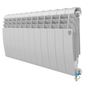 Радиатор биметаллический Royal Thermo BILINER B 350 Белый 12 секций  (RTBW335012)