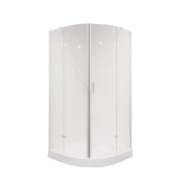 Душевое ограждение NG-6616-08 (100*100*190) полукруг, двери распашные, — 