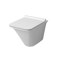 Унитаз GR-4413S (510*355*370) подвесной безободковый с тонкой крышкой — 