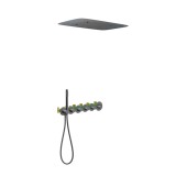 Душевая система встроенная с термостатом Timo Saona SX-2319/18SM черное золото — 
