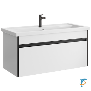 Тумба с раковиной Aqwella Urban 100 подвесная (URB0110W+aqwella_4640021065204)