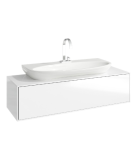 Тумба с раковиной Aqwella 5 Stars Genesis 120 подвесная белый — 