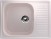 Односекционная реверсивная мойка ULGRAN U-202 светло-розовый