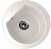 Круглая мойка с отверстием под смеситель ULGRAN U-103 белый