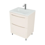 Тумба под раковину напольная Style Line Бергамо мини 60, люкс plus антискрейтч, карамель &mdash; 