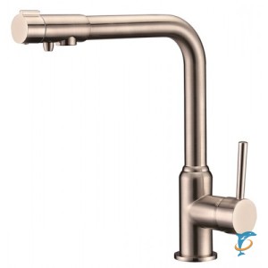 Смеситель для кухни под фильтр Никель Kaiser Teka 13044-5  (13044-5)