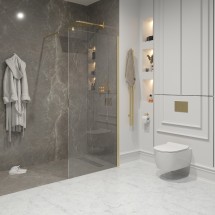 Душевая перегородка Niagara NG-643-11 GOLD (110x195) — 