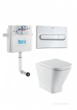 ПЭК Roca The Gap Pack 893109000 приставной унитаз + бачок + кнопка + сиденье — 