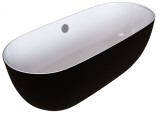 Акриловая ванна отдельно стоящая GROSSMAN Black Classic (170x80x58) — 