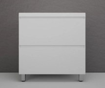 Тумба для комплекта напольная Style Line Манхэттен 80, белый матовый — Тумба с раковиной Style Line Прованс 80 (3 ящ) ЛС-00000474 + ФР-00001400
