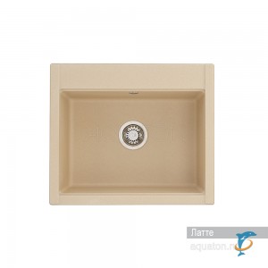 Мойка для кухни из литого мрамора Aquaton Делия 60 прямоугольная латте 1A715232LD260 (1A715232LD260)