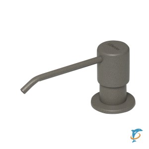 Дозатор Lemark Expert LM8201PGS для жидких моющих средств врезной, серый шёлк  (LM8201PGS)