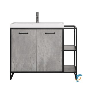 Тумба с раковиной Style Line ЛОФТ 80/100 Classic Бетон левая / правая  (ЛС-000010021+ЛС-00000723)