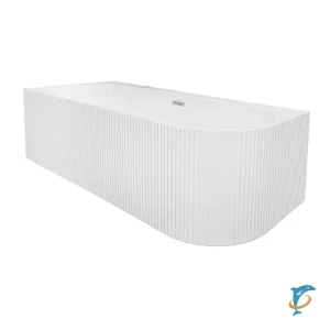 Ванна акриловая Azario LAGO BLANCO 1700х750х580 пристенная, левая, в комплекте с сифоном и металлической рамой (AZ-6724-1CL)  (AZ-6724-1CL)