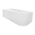 Ванна акриловая Azario LAGO BLANCO 1700х750х580 пристенная, левая, в комплекте с сифоном и металлической рамой (AZ-6724-1CL)
