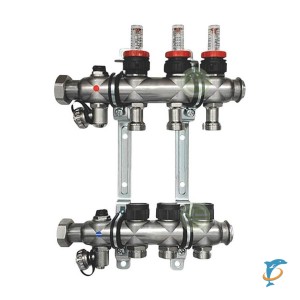 Коллектор Oventrop Multidis SF с ротаметрами на 3 контура  (1404353)