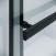 Душевая перегородка Niagara Nova NG-671-90BLACK (90х200) черный матовый, раздвижная, стекло прозрачное