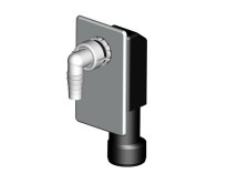 Сифон под штукатурку AlcaPlast APS3 — Сифон для стиральной машины под штукатурку хромированный