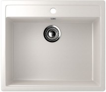 Односекционная мойка с отверстием под смеситель ULGRAN U-104 белый — 