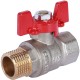 Шаровой кран ROMMER 1 1/4" ВН/НР, ручка бабочка   (RBV-0004-0210232)
