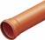 Труба канализационная Ф110-1,00м рыжая (Millennium) 3,2мм