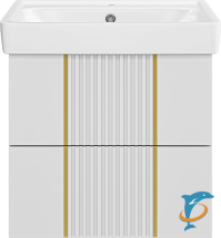 Тумба под раковину Brevita Vega 70 подвесная (белая) — 