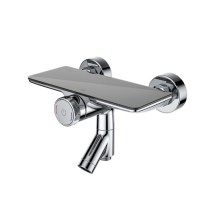 Смеситель для ванны с управлением IDDIS Push Control Shelfy, SHESBBTi02WA &mdash; Смеситель для ванны с длинным изливом с керамическим дивертором, Male, IDDIS, MALSBL2i10