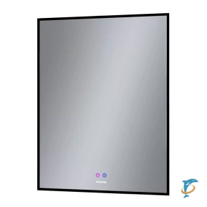 Зеркало Grossman PRAGMA-норма BLACK (600х800х45) LED с сенсорным выключателем и подогревом  (1860802)