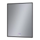 Зеркало Grossman PRAGMA-норма BLACK (600х800х45) LED с сенсорным выключателем и подогревом  (1860802)