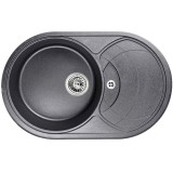 Мойка для кухни Granula 7801, ГРАФИТ (ЧЁРНО-СЕРЫЙ), гранит &mdash; 