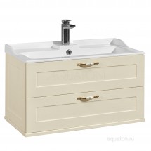 Тумба с раковиной Aquaton Леон 80 дуб бежевый — 