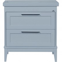 Тумба для комплекта ValenHouse Эйвори 80 серый, фурнитура хром — 