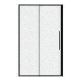 Дверь в нишу Niagara Nova NG-84-L13CHB (130х195) раздвижная(левая) черный матовый, стекло шиншилла &mdash; 